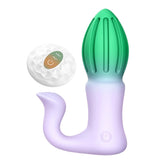 Masajeador de próstata con tapón anal y cohete con control remoto inalámbrico